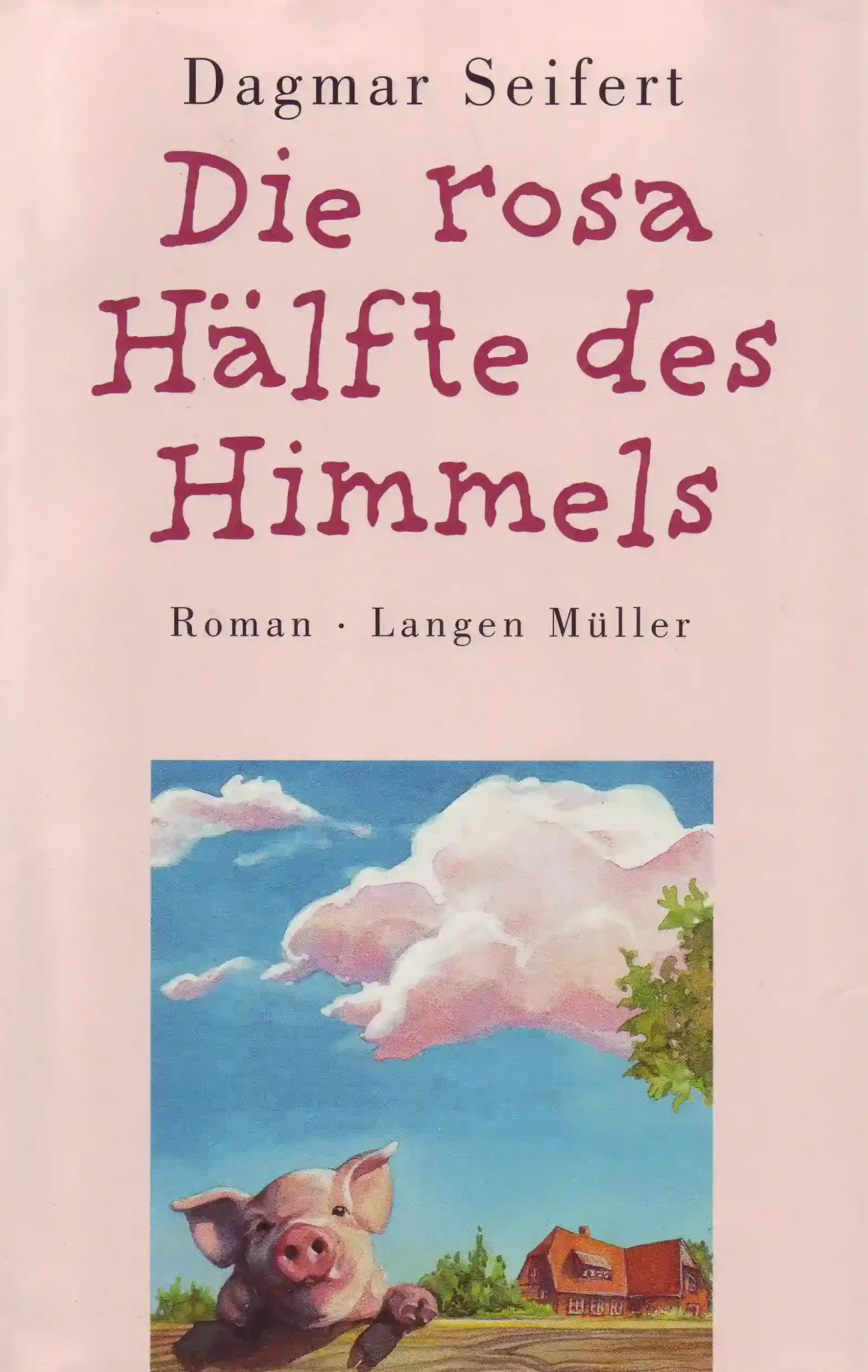 Das Cover dieses Buches zeigt in der oberen Hälfte den Titel und darunter ein gemaltes Hausschwein, das neugierig über den Gartenzaun schaut.